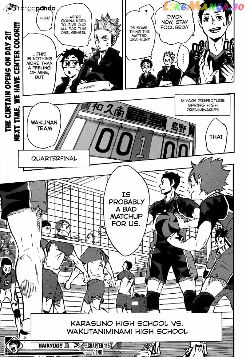 Haikyuu!!, Chapter 115 image 20